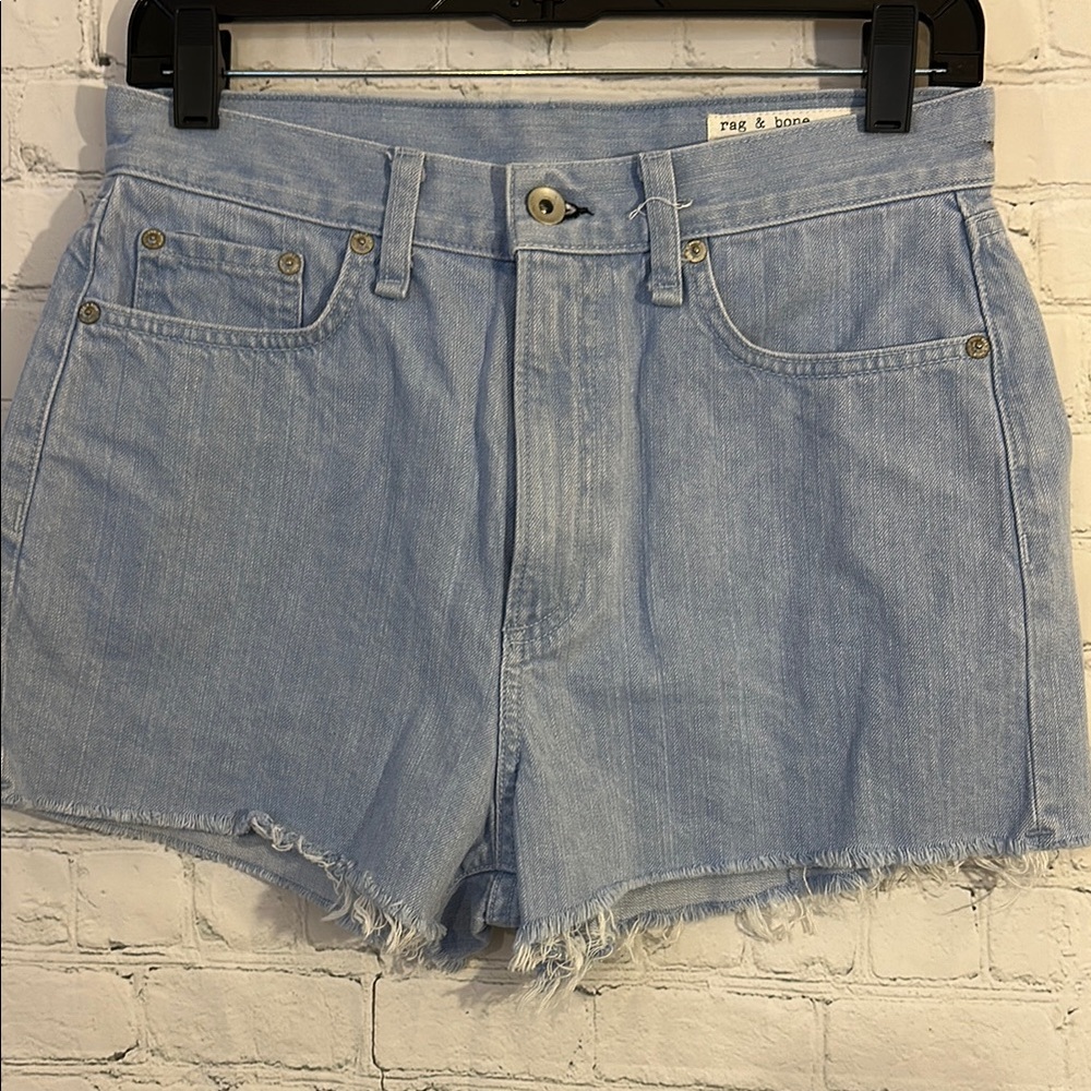 Rag & Bone high rise Light Blue Women's Shorts